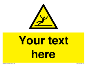 Custom Figure Slipping Sign